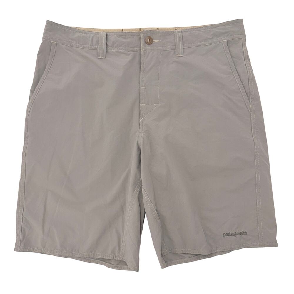 Patagonia Men's Stretch Wavefarer Walk Shorts Gray Greige Size 36